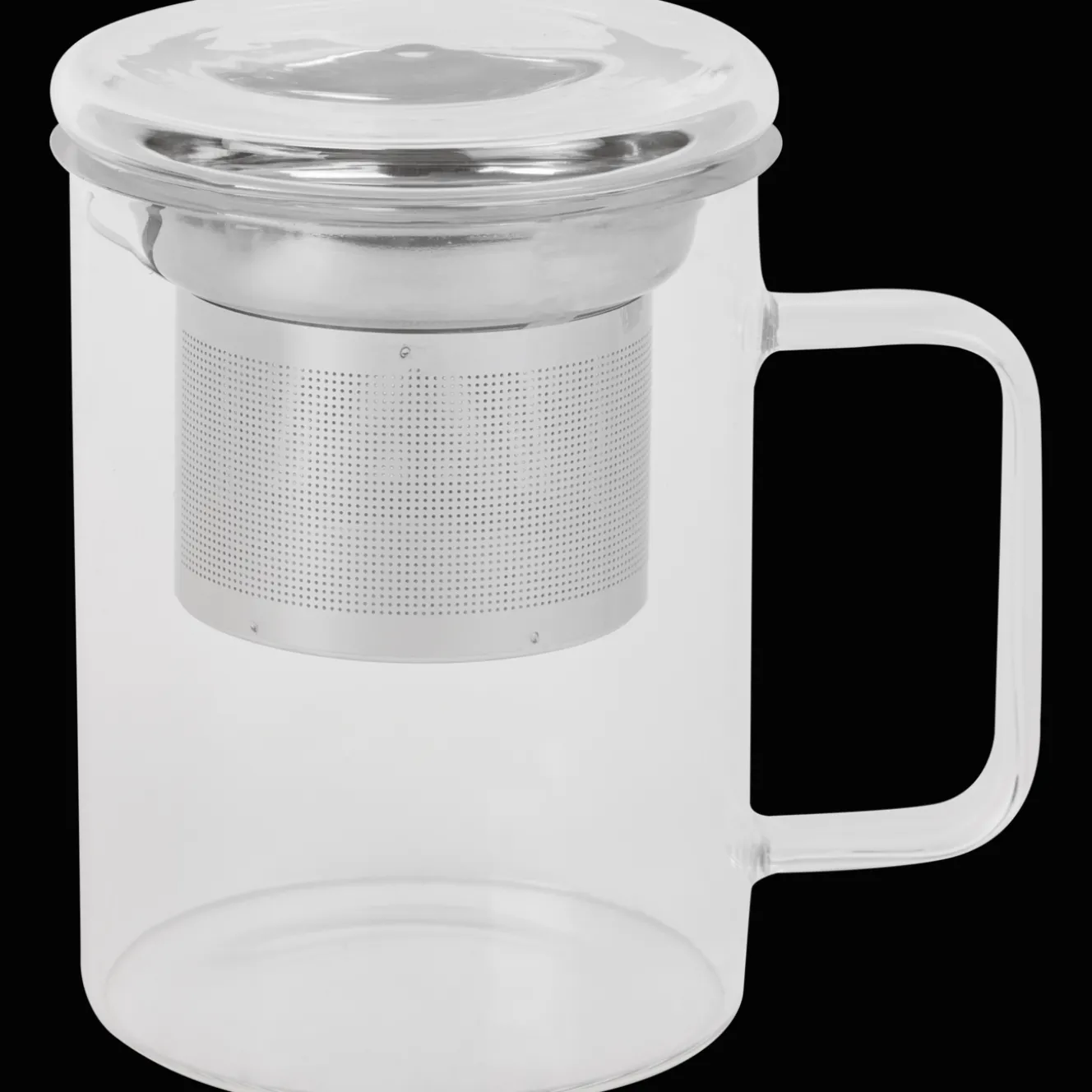 Absolu Chic theeglas met zeefje en deksel