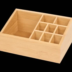 Bamboe make-up organizer