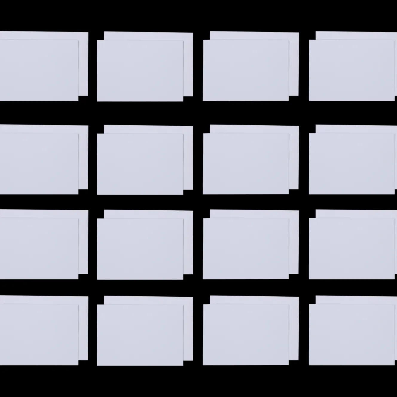 Craft & Design dubbele kaarten met enveloppen