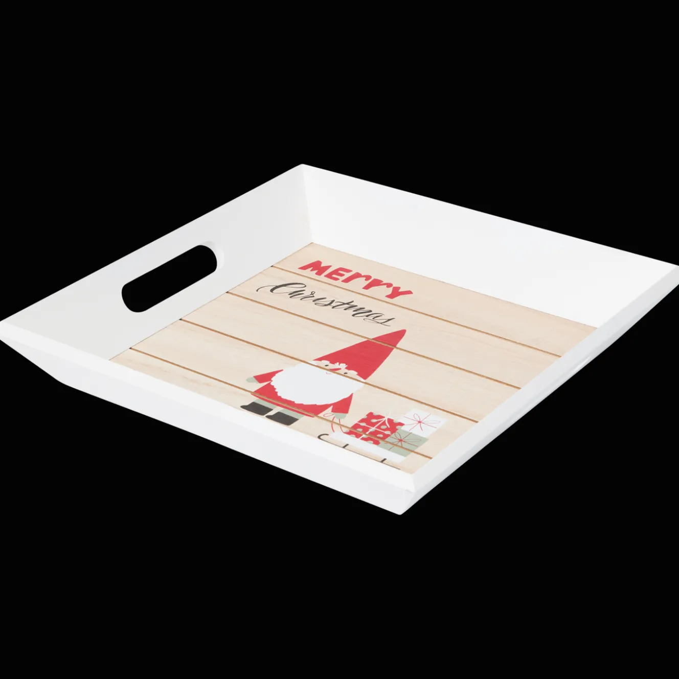 Dienblad met kerstprint