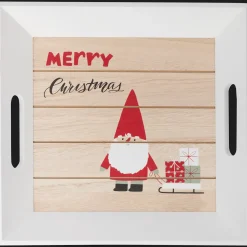 Dienblad met kerstprint