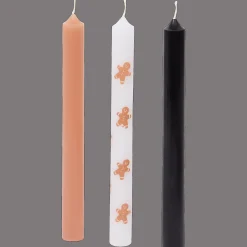 Dinerkaarsen met kerstprint