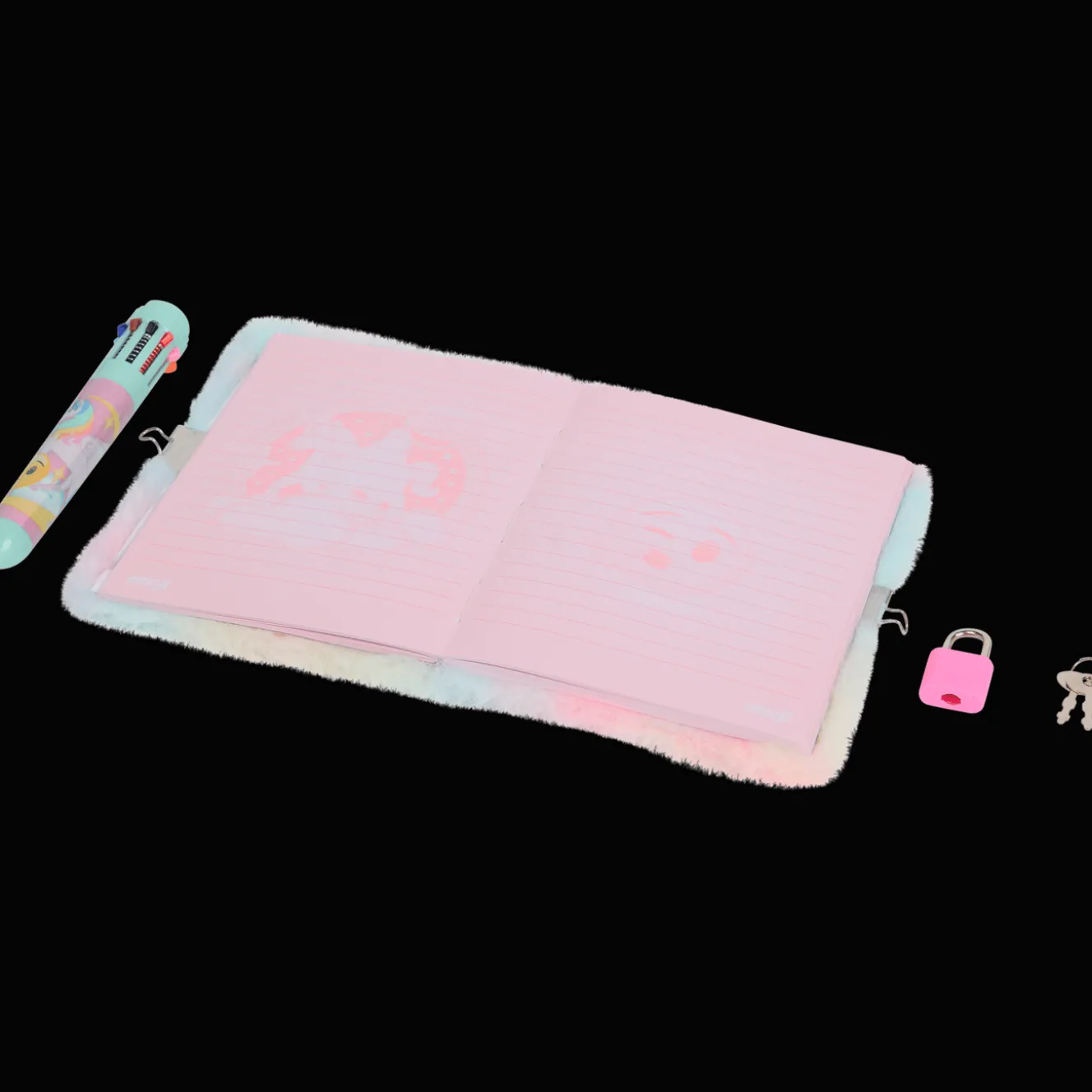 Fluffy dagboek met slot