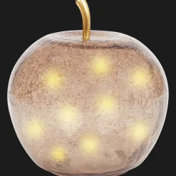 Glazen appel met ledlicht
