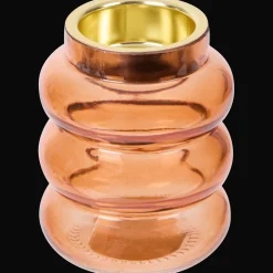 Glazen theelichthouder