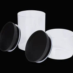 Glazen voorraadpottenset