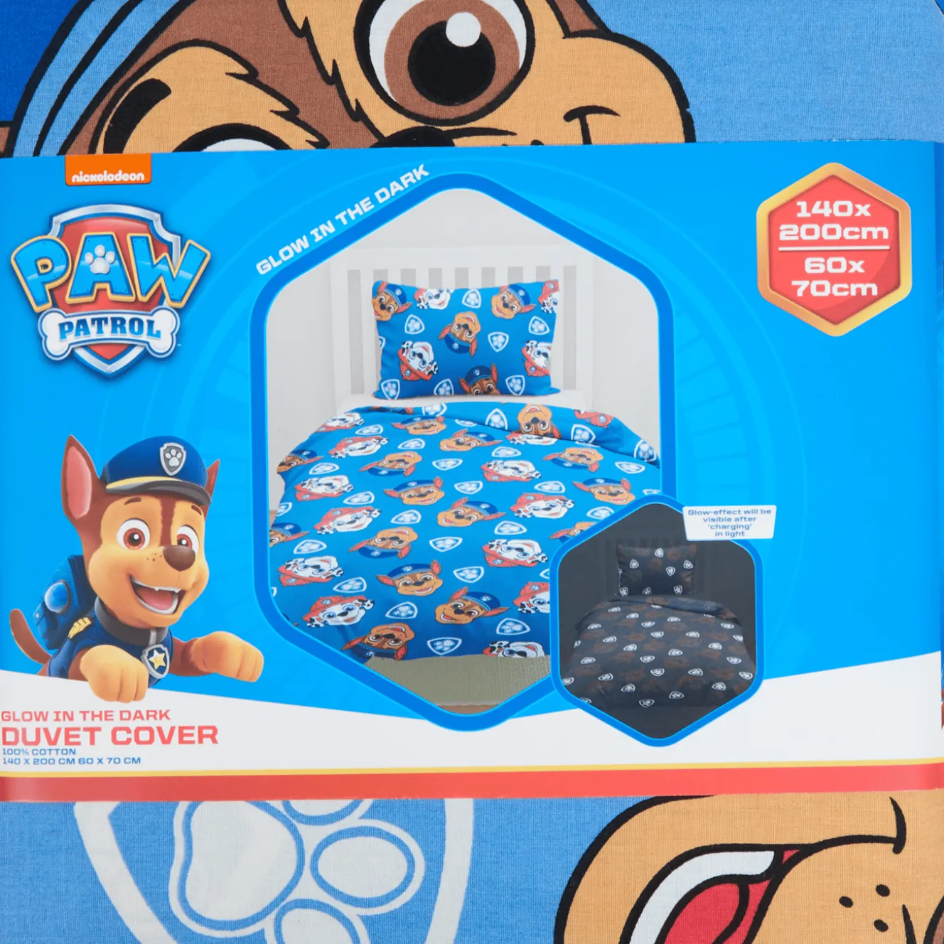 Glow in the dark dekbedovertrek