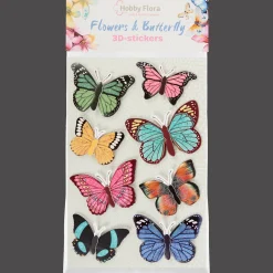 Hobby Flora vlinder- en bloemenstickers