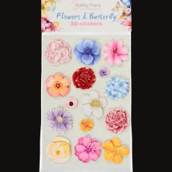 Hobby Flora vlinder- en bloemenstickers