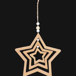 Houten kersthanger