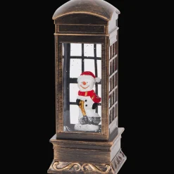 Kersttelefooncel met licht en glitters