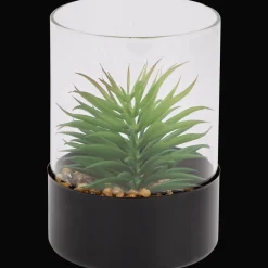 Kunstvetplant in glazenpot