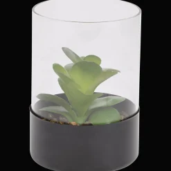 Kunstvetplant in glazenpot