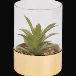 Kunstvetplant in glazenpot