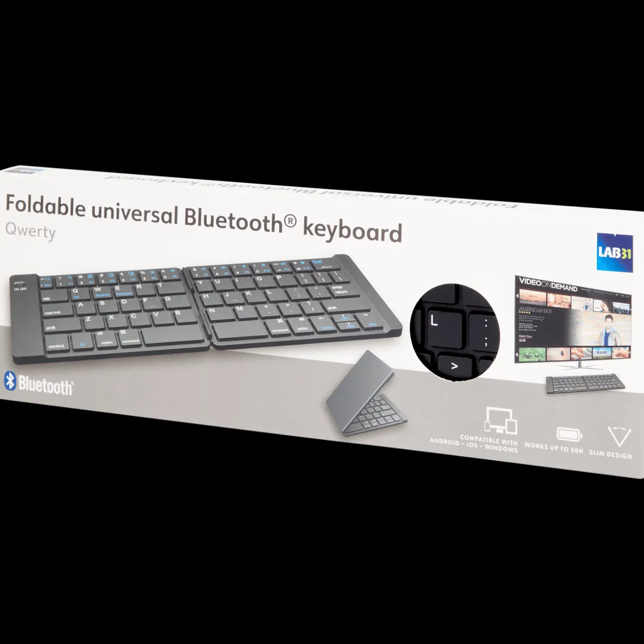 Lab31 opvouwbaar draadloos toetsenbord