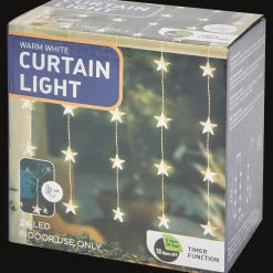 Lichtgordijn met sterren