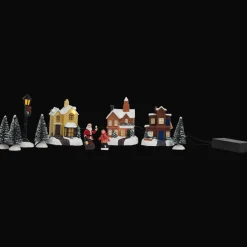 Magic Village kerstdorp met verlichting