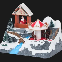 Magic Village kersttafereel met muziek