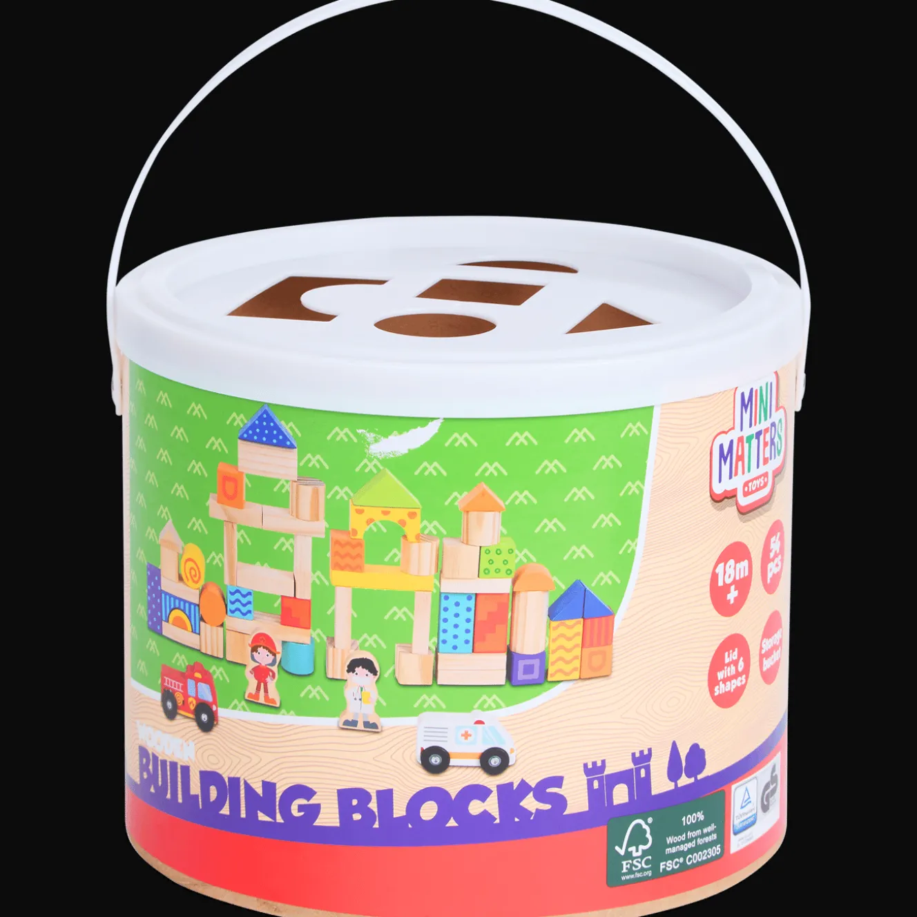 Mini Matters houten bouwblokken