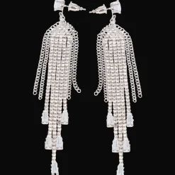 Oorbellen met glittersteentjes