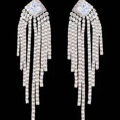 Oorbellen met glittersteentjes