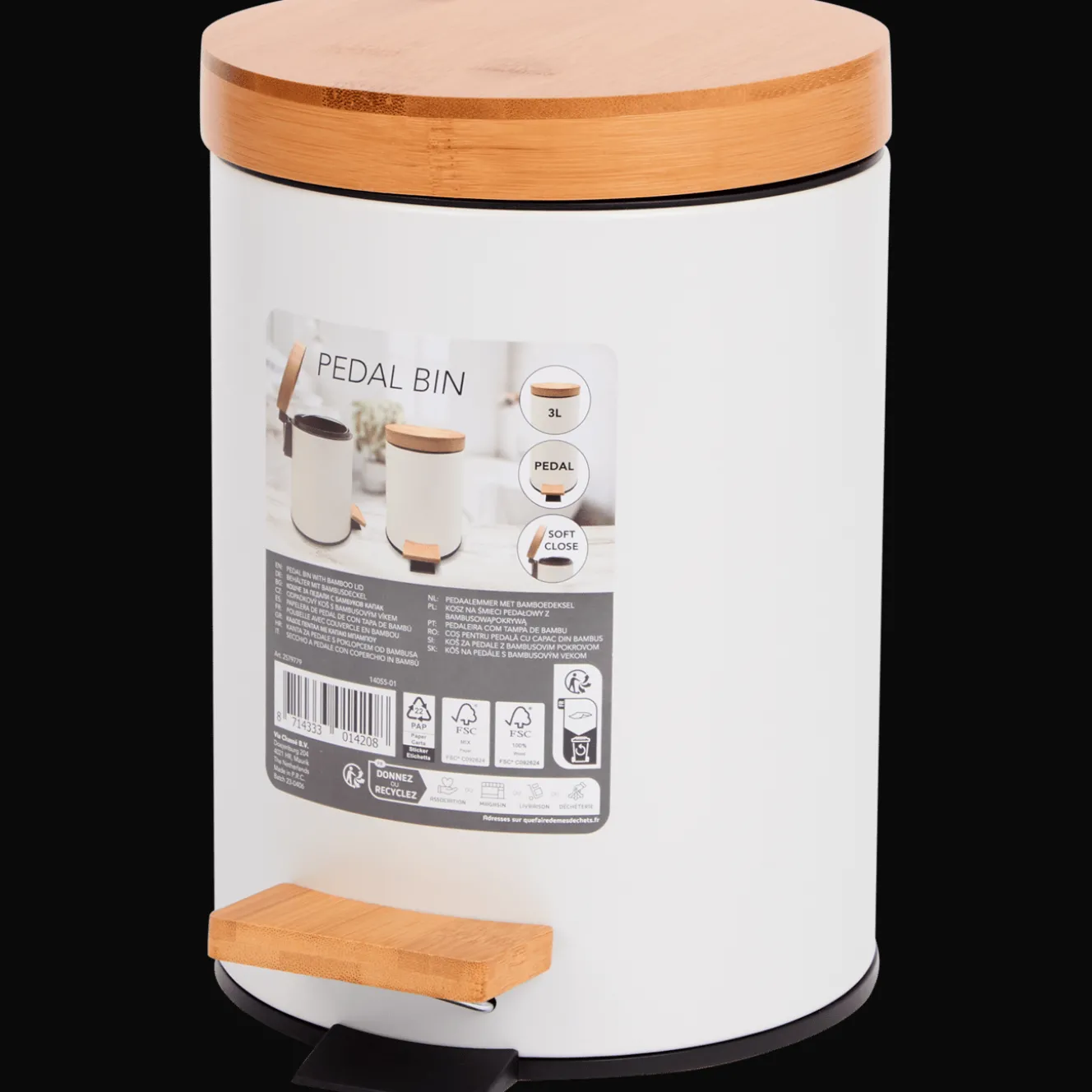 Pedaalemmer met bamboe