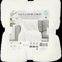 Plaid van imitatiebont