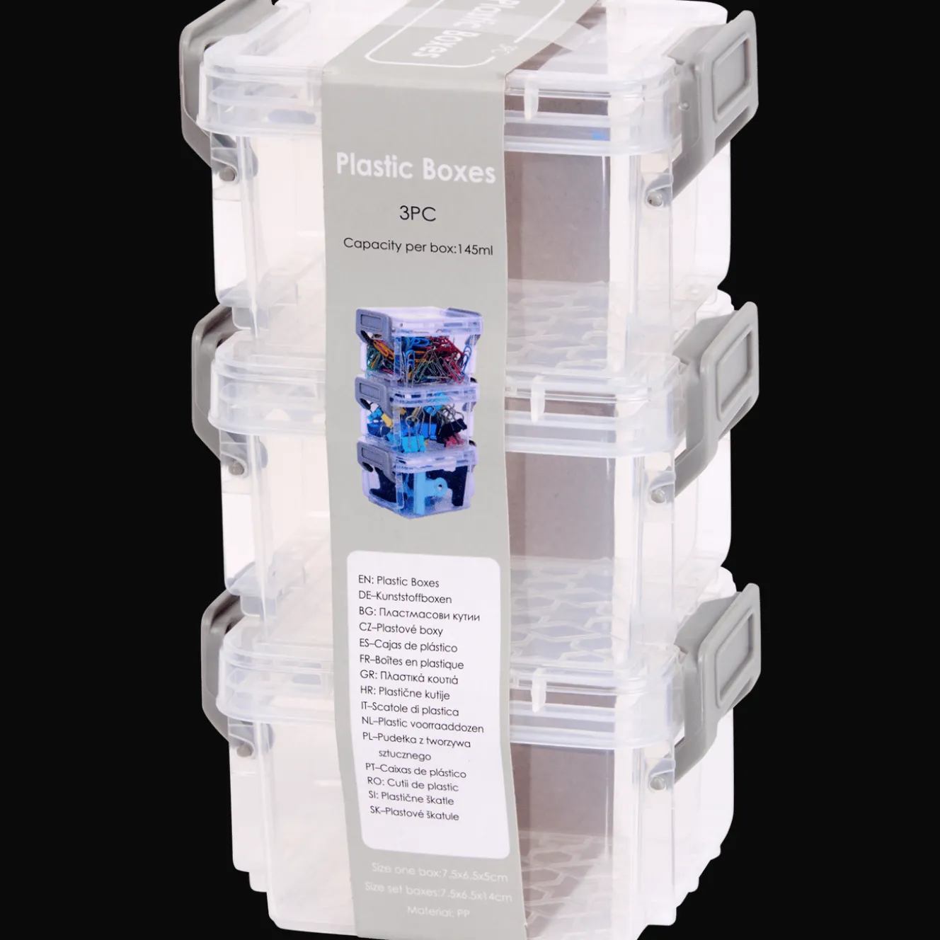 Plastic opbergdozenset