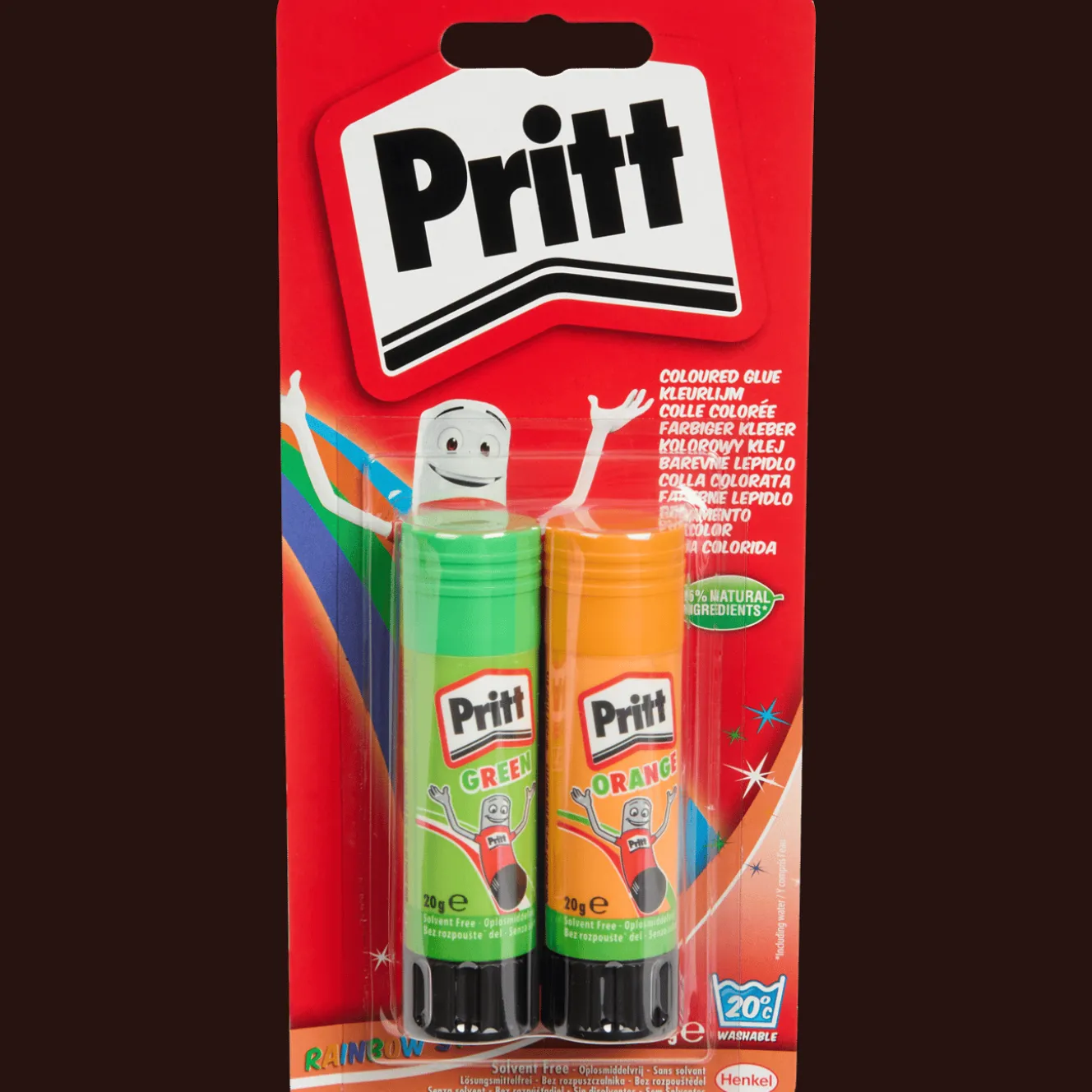 Pritt gekleurde lijmstiften
