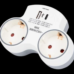 Pro-max dubbele wandstekker