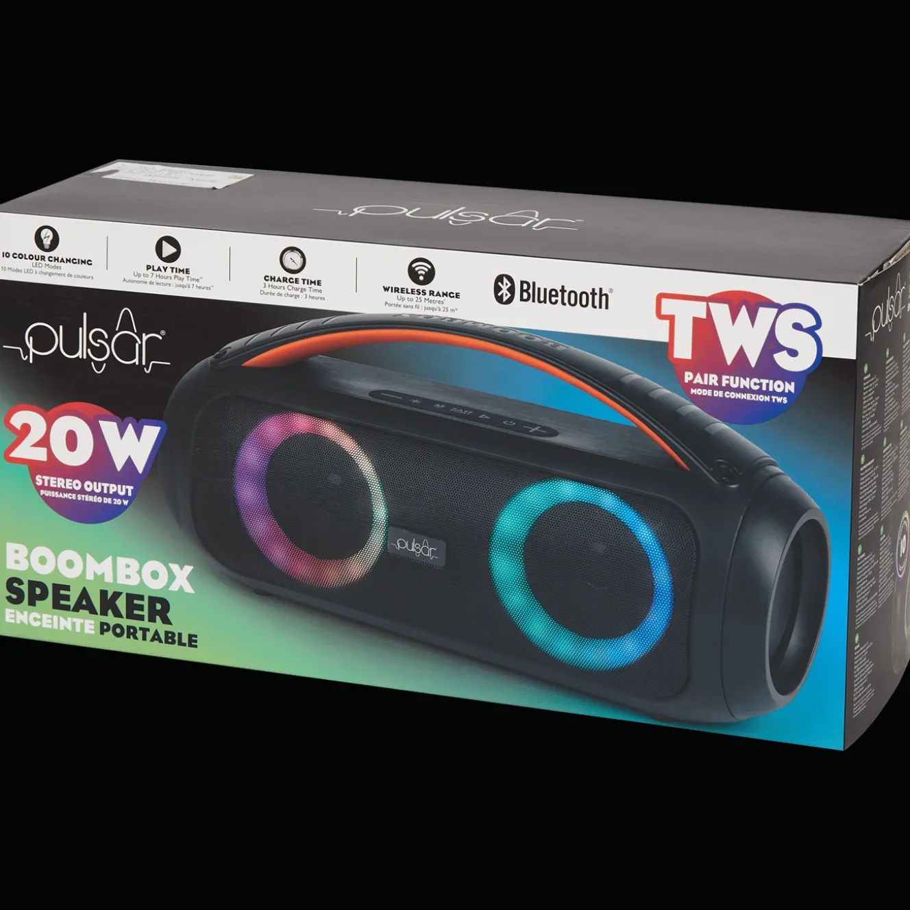 Pulsar boombox speaker