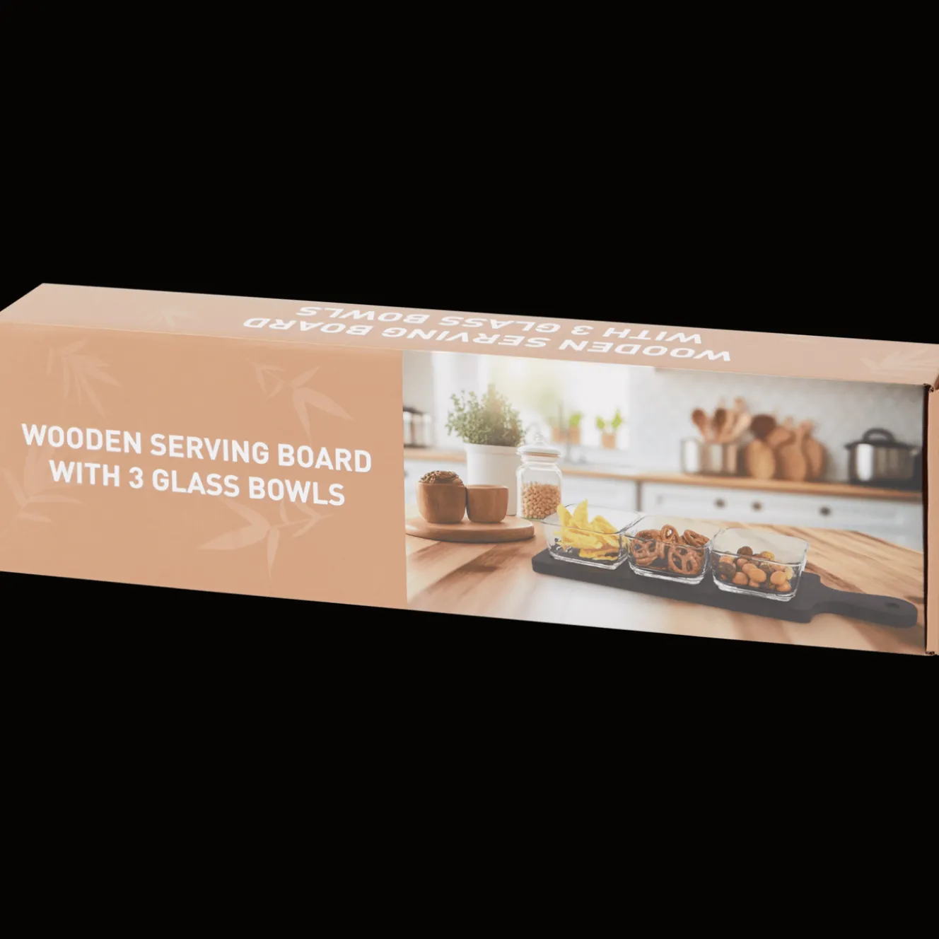 Serveerplank met schaaltjes