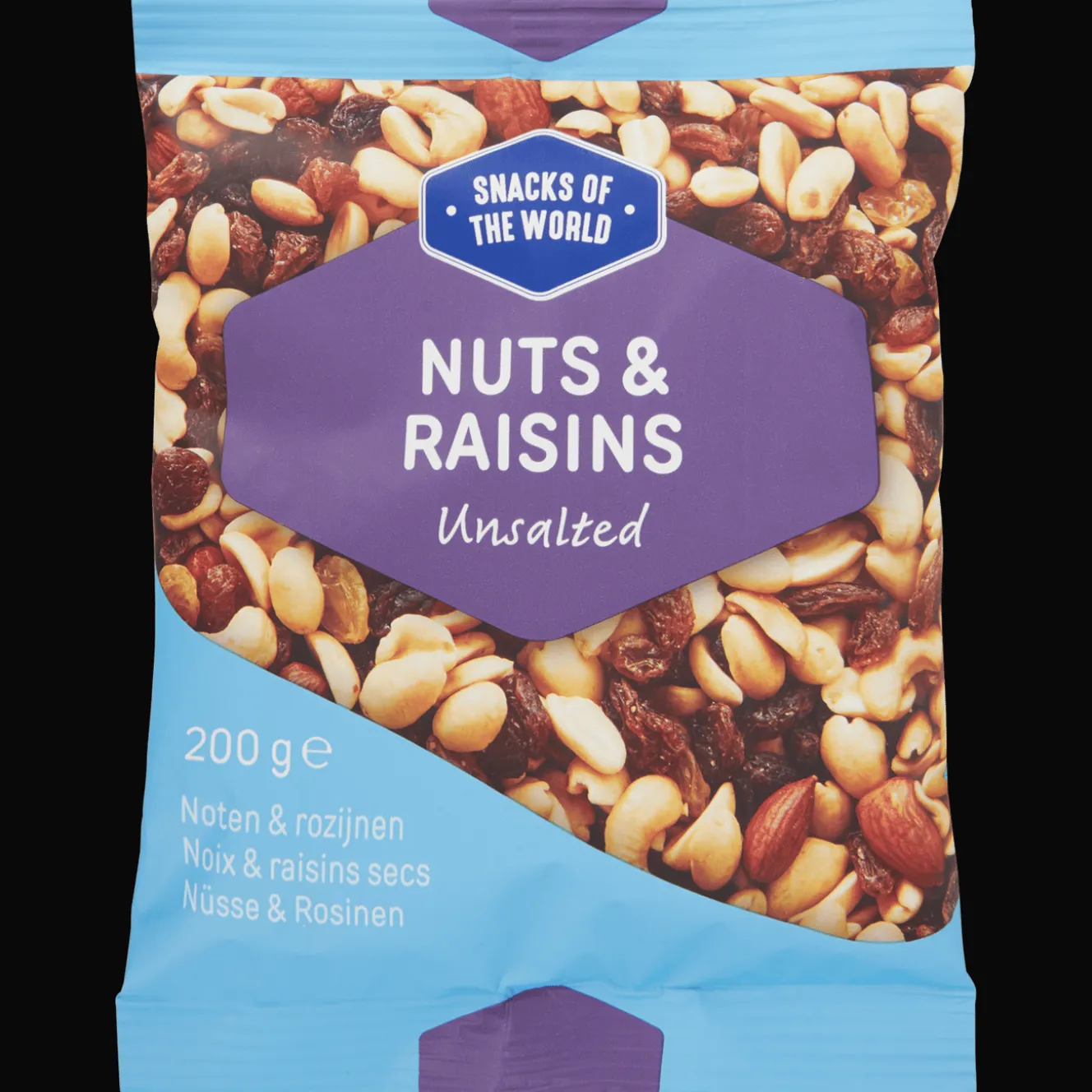 Snacks of the World noten en rozijnen