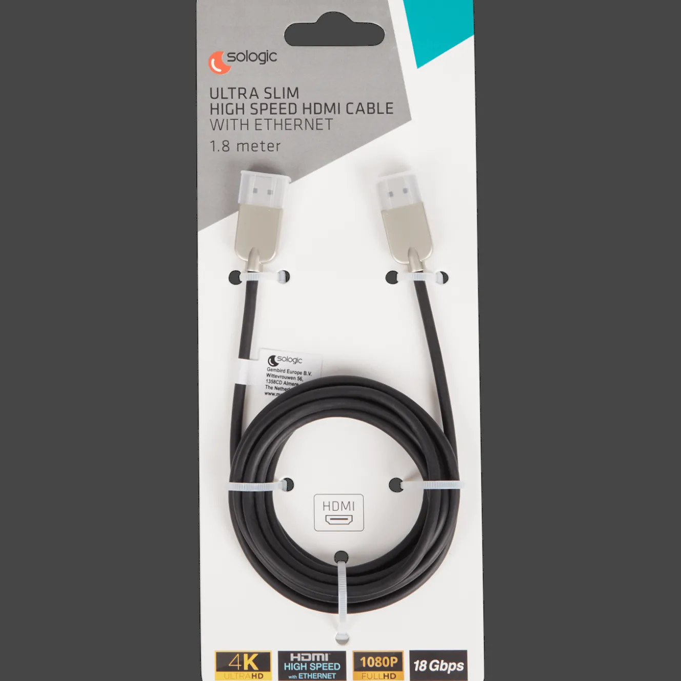 Sologic ethernet HDMI-kabel