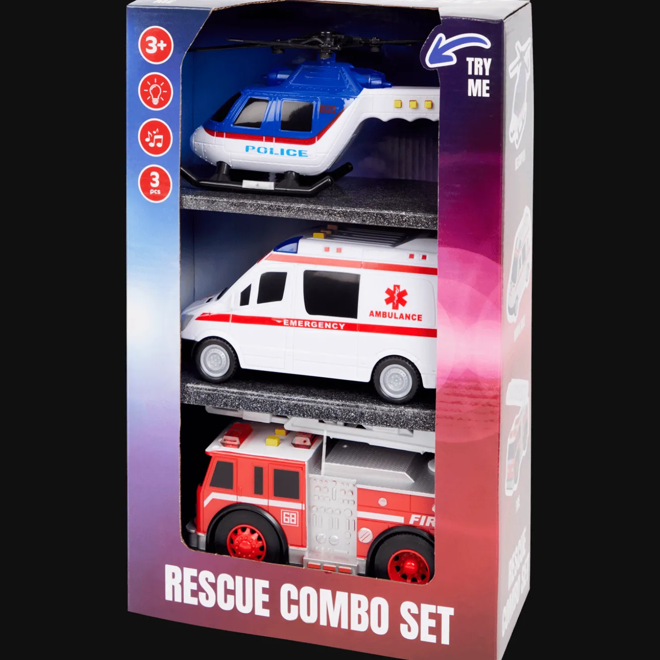 Speelgoed hulpdienstvoertuigen