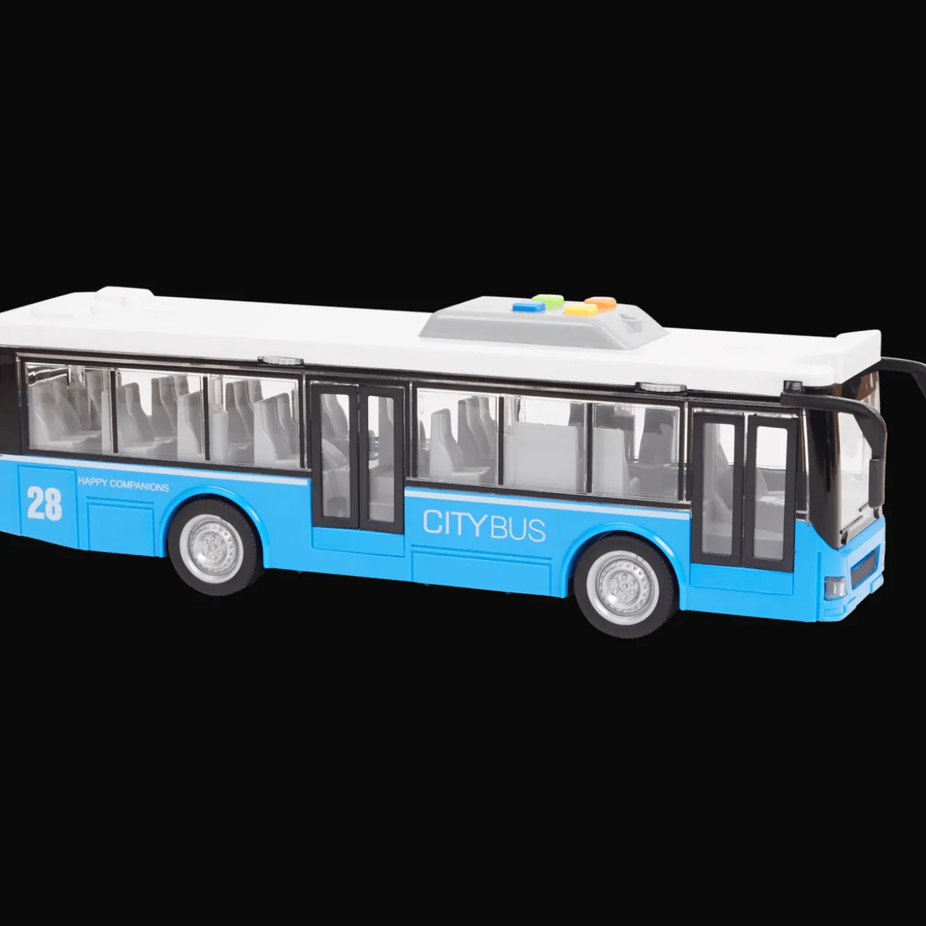 Speelgoed-stadsbus met geluid