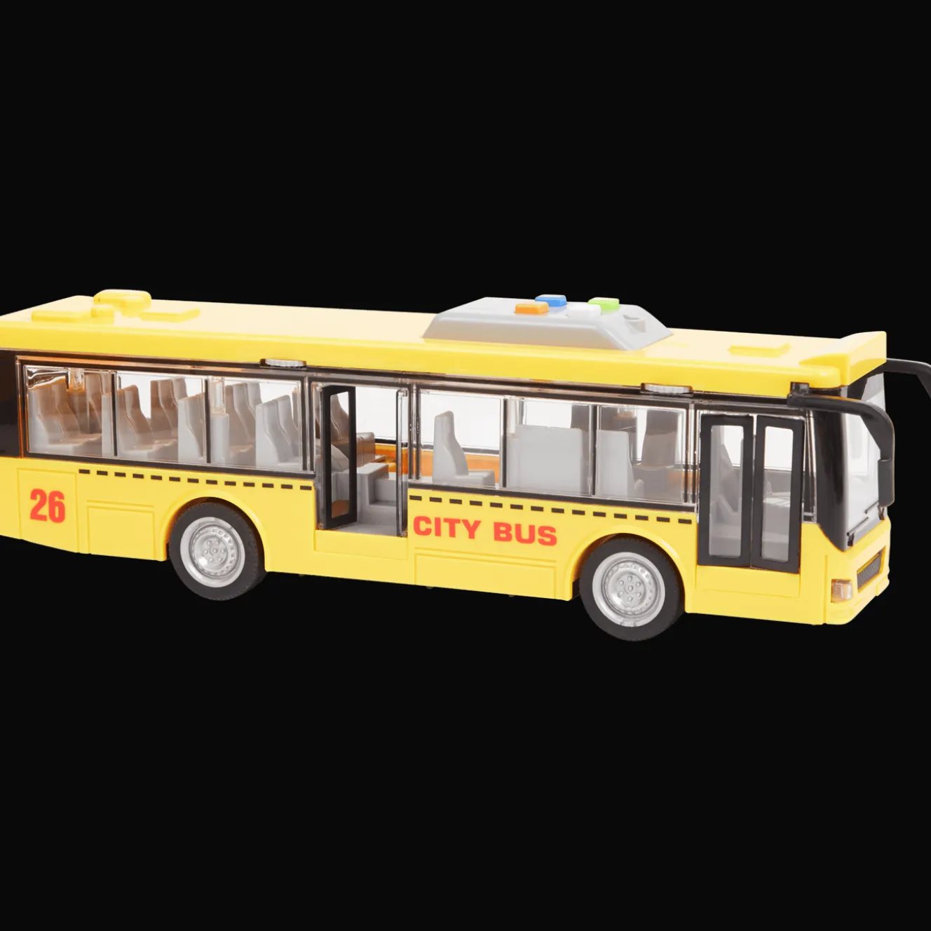 Speelgoed-stadsbus met geluid