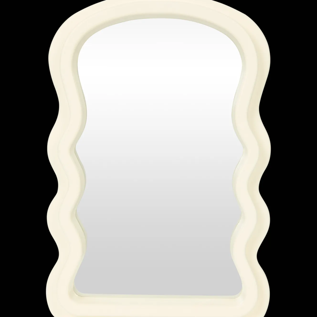 Spiegel met golvende lijst