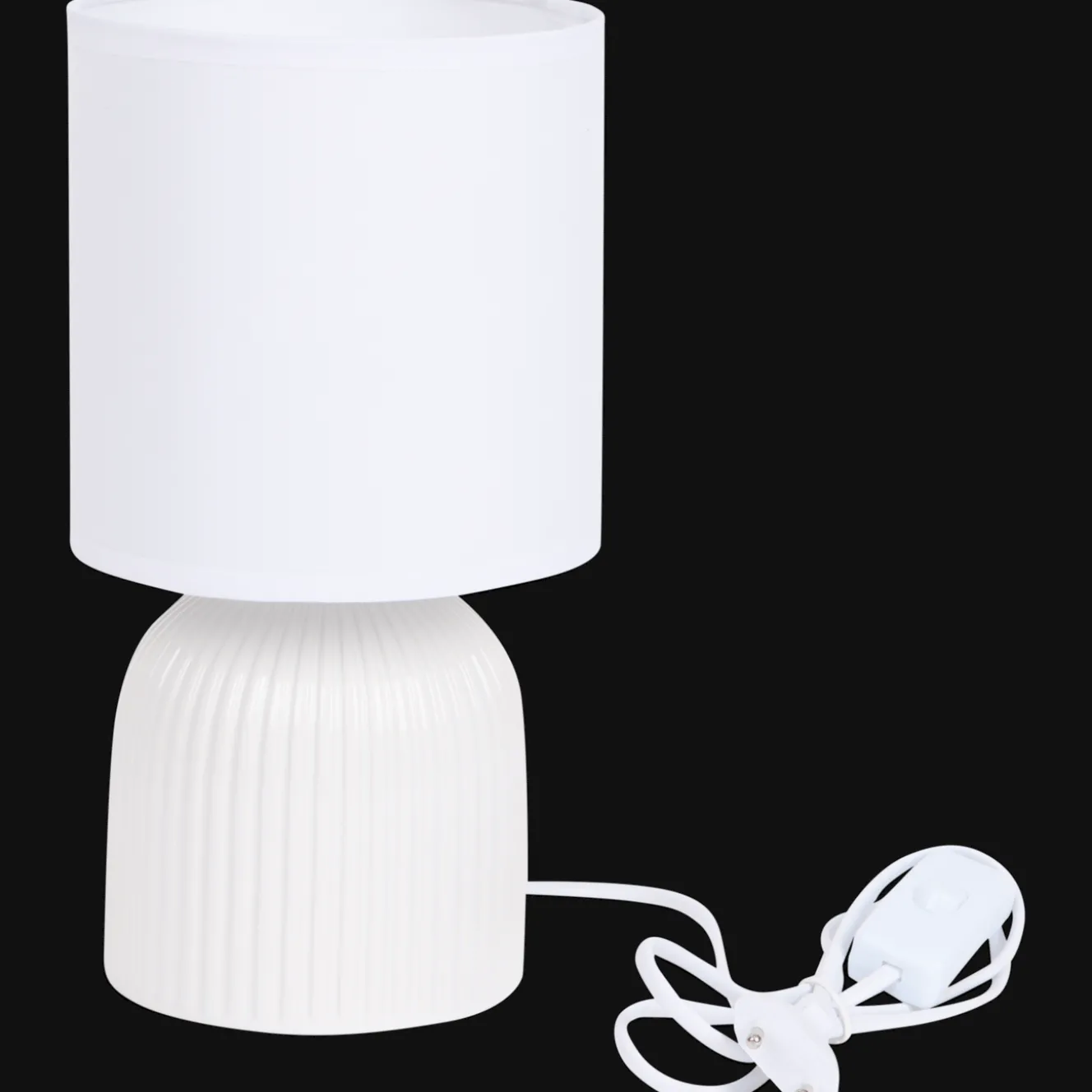 Tafellamp met keramieken voet