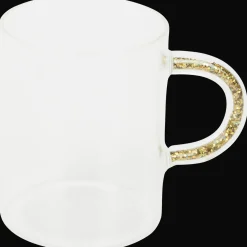 Theeglas met glitter