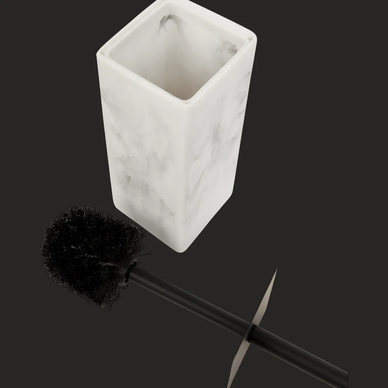 Toiletborstel in houder