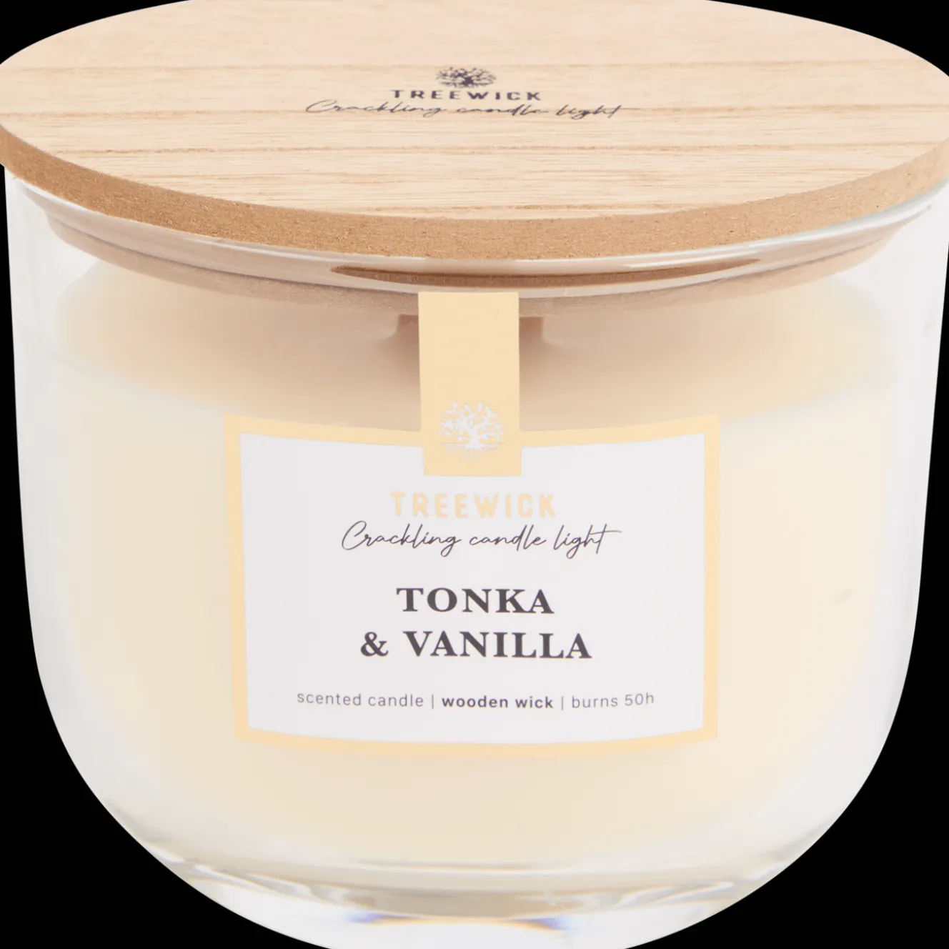 Treewick geurkaars met houtlont