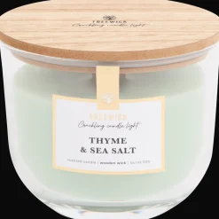 Treewick geurkaars met houtlont