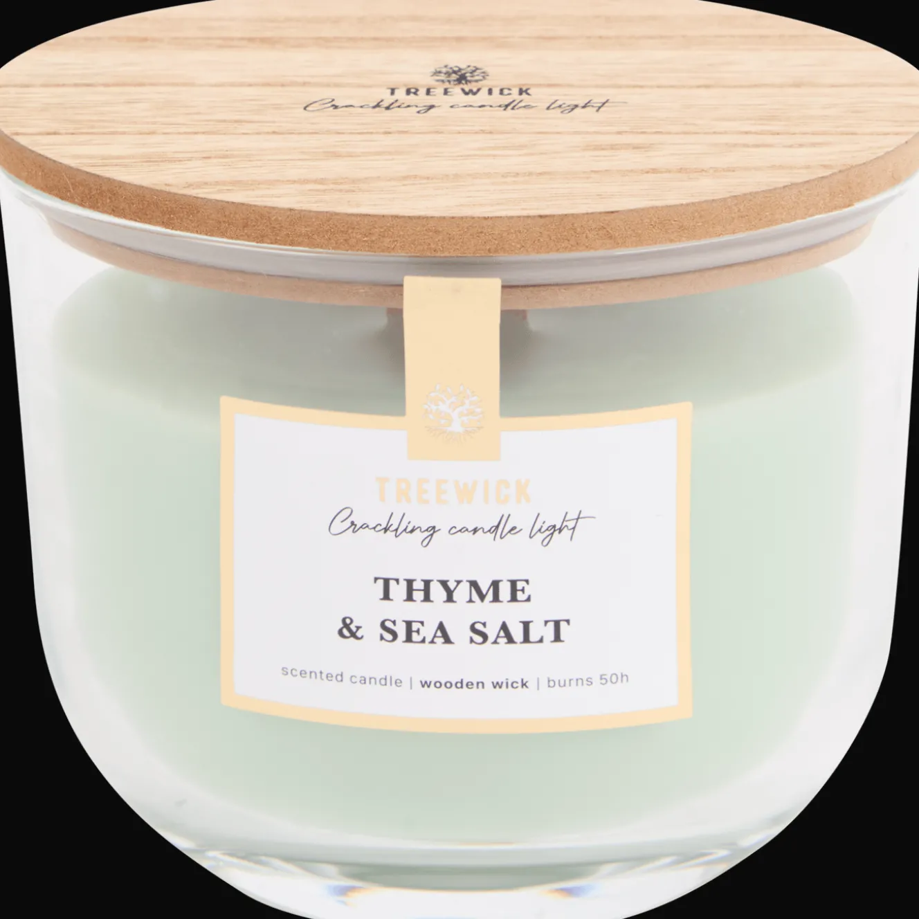 Treewick geurkaars met houtlont