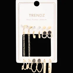 Trendz vergulde oorbellenset