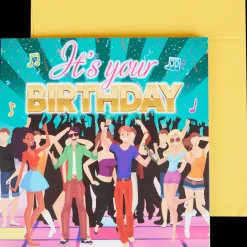 Verjaardagskaart met licht en geluid