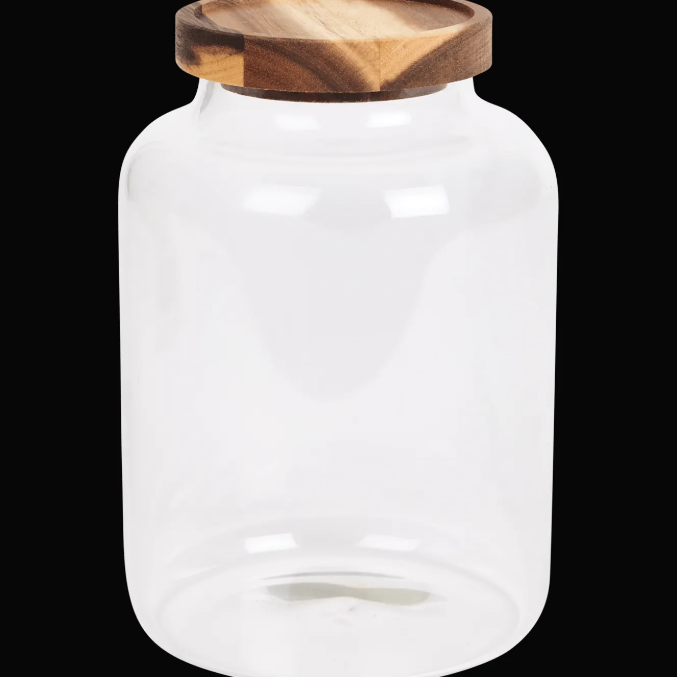 Voorraadpot met houten deksel