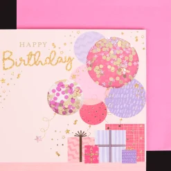 Wenskaart met confetti