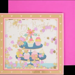 Wenskaart met confetti