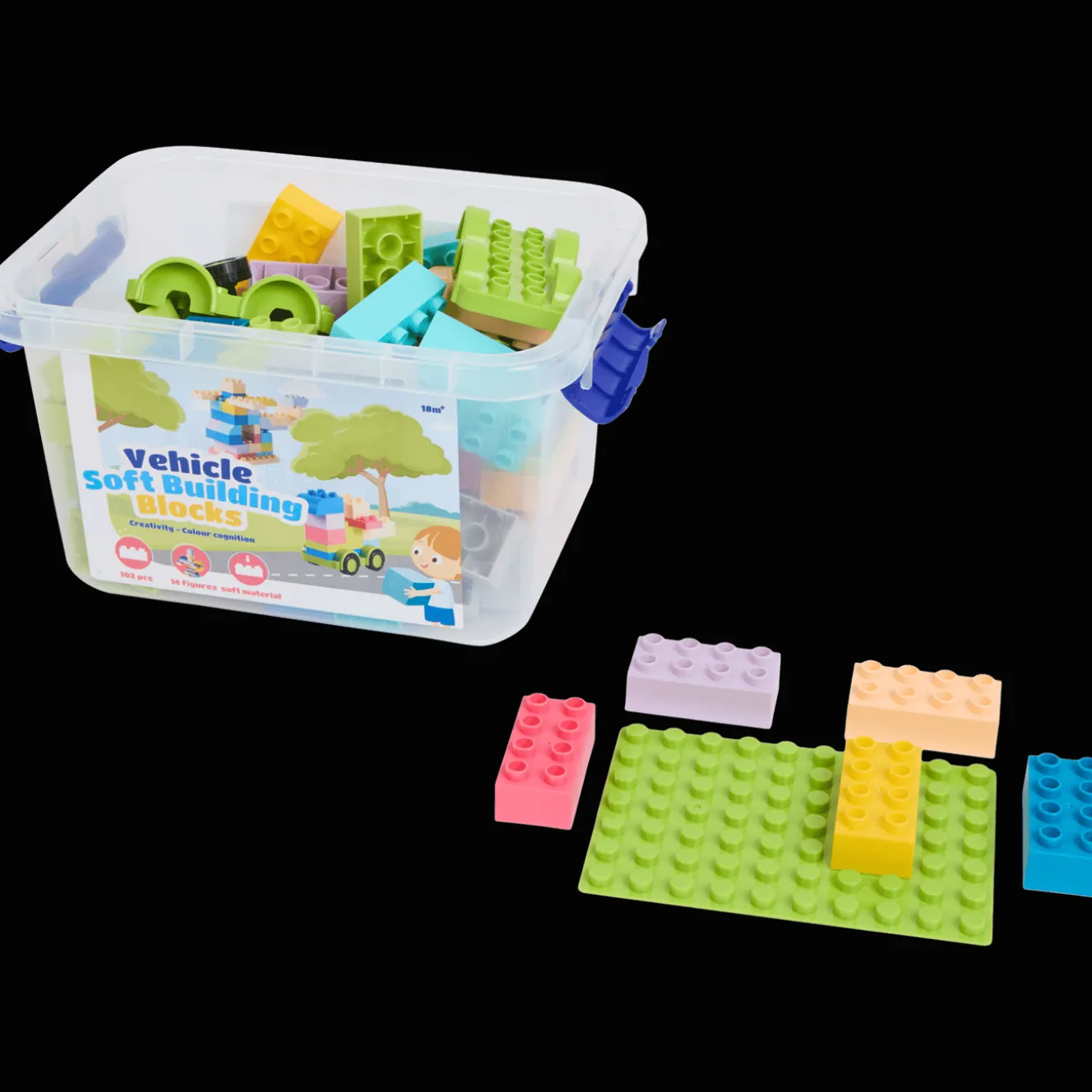 Zachte bouwblokkenset